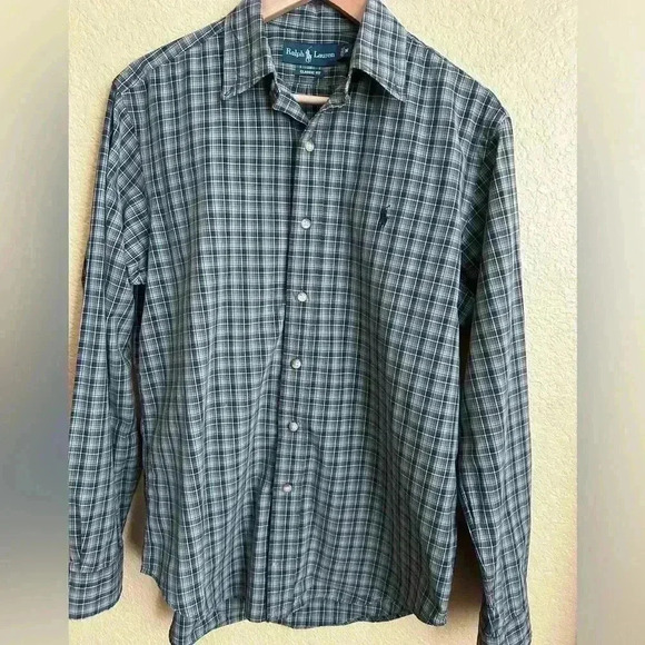 Ralph Lauren Classic Fit Long Sleeve Button Down Shirt - Picture 1 of 8